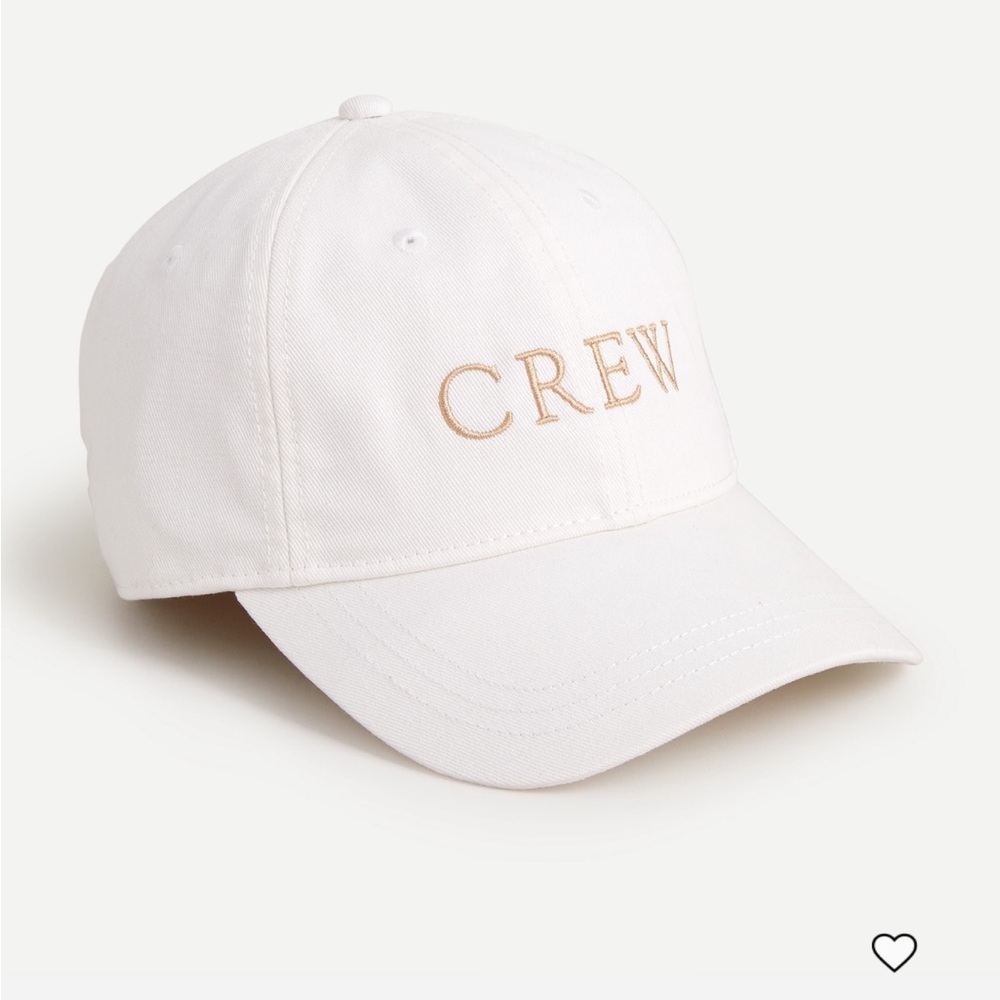 J. Crew White Baseball Cap